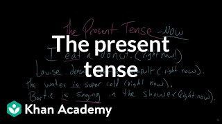 The present tense  The parts of speech  Grammar  Khan Academy [upl. by Judy]