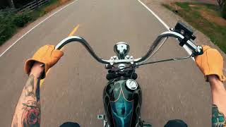 1979 Shovelhead Chopper Ride [upl. by Yesnyl]