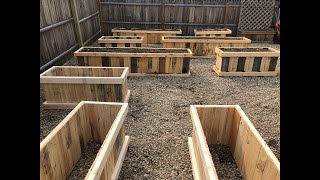 Pallet Wood Raised Garden Beds DIY Daddy [upl. by Almund9]