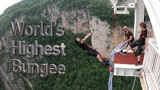 Do you dare to go on the worlds highest bungee jump [upl. by Ihana]