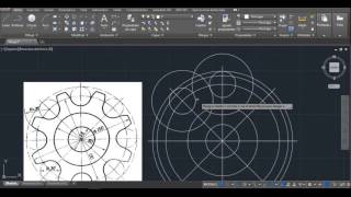 Engranaje AutoCAD Tutorial [upl. by Ttayh]