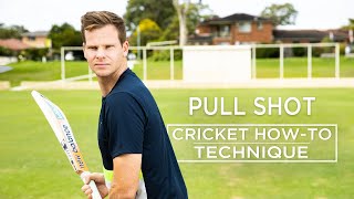 Pull shot  Technique  Cricket HowTo  Steve Smith Cricket Academy [upl. by Ardussi]