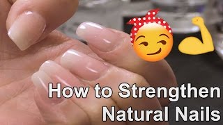 How to Strengthen Natural Nails with an Acrylic Overlay [upl. by Gant]