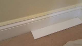 How To Paint Skirting Without Masking Carpet [upl. by Hannala]