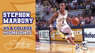 Stephon Marbury HS amp College Highlights  He Got Game [upl. by Vigen779]