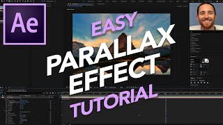 Easy Parallax Effect Tutorial in Adobe After Effects [upl. by Malva]