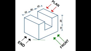 THIRD ANGLE PROJECTION [upl. by Nalor]