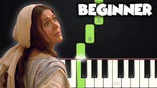 Mary Did You Know  BEGINNER PIANO TUTORIAL  SHEET MUSIC by Betacustic [upl. by Ahsinor]