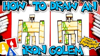 How To Draw A Minecraft Iron Golem [upl. by Lund464]