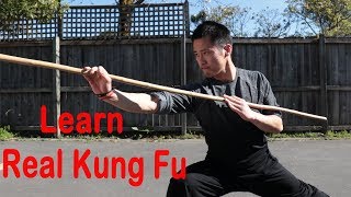 Shaolin Kung Fu Wushu Basic Bo Staff Training Session 1 [upl. by Adamec]