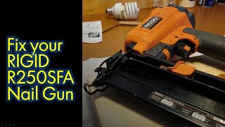 Fix your Rigid R250SFA straight nail gun [upl. by Esinwahs]