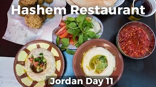 Legendary Jordanian Street Food at Hashem Restaurant  Amman Jordan [upl. by Amjan]