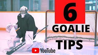 NHL GOALIE COACH 6 TIPS FOR BETTER GOALTENDING [upl. by Bernadina]