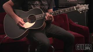 PRS SE Parlor P20E acousticelectric guitar  demo [upl. by Hsirahc]