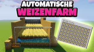 Minecraft  Automatische Weizenfarm bauen einfach amp effizient  116 Deutsch  German [upl. by Ansilme795]