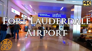 Fort Lauderdale Airport Hollywood International Airport FLL Florida Tour [upl. by Leuqram]