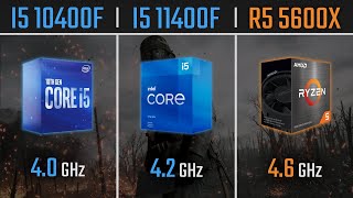 I5 10400F vs I5 11400F vs Ryzen 5 5600X  1080P 1440P amp 4K Benchmarks [upl. by Gherardi]