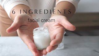 How to make a basic facial cream or lotion with just 6 ingredients  DIY moisturizer recipe [upl. by Analle665]