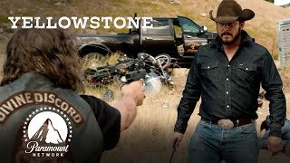 Ranch Hands amp Bikers Brawl  Yellowstone  Paramount Network [upl. by Tillion370]