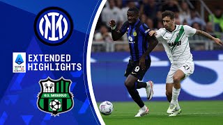 Inter vs Sassuolo Extended Highlights  Serie A  CBS Sports Golazo [upl. by Dub]