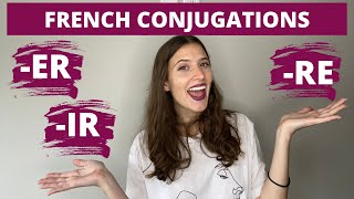 HOW TO CONJUGATE REGULAR FRENCH VERBS IN THE PRESENT TENSE  Conjugate the Present Tense in French [upl. by Siladnerb]