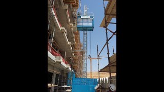 Construction HoistConstruction Elevator Installation [upl. by Humpage]