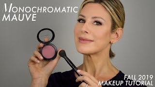 Monochromatic Mauve Fall Makeup Tutorial  Dominique Sachse [upl. by Rinna]