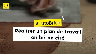 TUTO Réaliser un plan de travail en béton ciré [upl. by Aksoyn994]