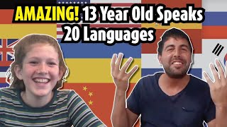 AMAZING 13 year old polyglot speaks 20 languages [upl. by Hsilgne]