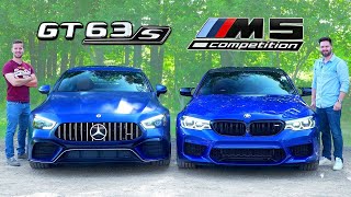 2019 MercedesAMG GT 63 S vs BMW M5 Competition  When Monsters Meet [upl. by Therine245]