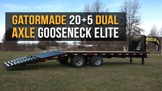 Gatormade 205 Tandem Dual Gooseneck Trailer Elite  Features Review [upl. by Keene]