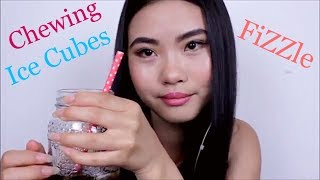 ASMR  FiZZing Drinks Chewing Ice Cubes  Whispering [upl. by Binetta114]