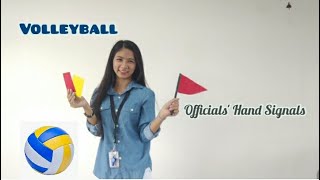 Volleyball Officials Hand Signals How to Officiate Volleyball [upl. by Haimarej]