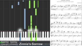 Pokémon ORAS  Lament of Falling Stars Zinnias Sorrow Synthesia Piano Tutorial [upl. by Senn]