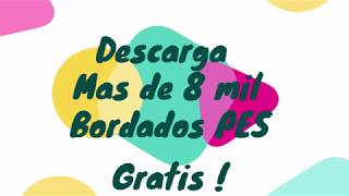 Descarga mas de 8 mil bordados en formato PES  GRATIS [upl. by Dyanne413]