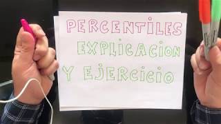 Percentiles explicación y ejercicios [upl. by Eenram]