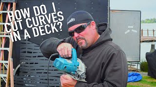 How Do I Cut Curves In A Deck  Dr Decks [upl. by Vanna]