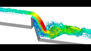 CFD simulation of flow over a weir [upl. by Skillern]