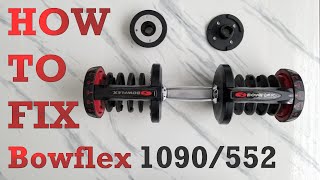 HOW TO Repair And Fix BOWFLEX DUMBBELLS 552 1090 [upl. by Anavrin]