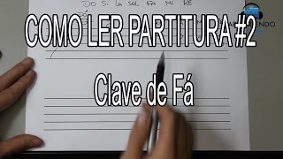 Como ler partitura 2  Clave de fa Aula de piano para iniciantes [upl. by Leesen703]