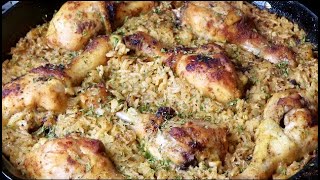 Easy One Pan Chicken And Rice [upl. by Petulah324]