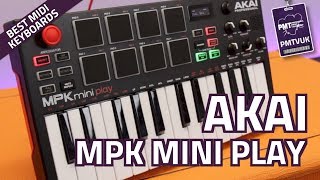 Akai MPK Mini Play MIDI Controller Keyboard With Onboard Sounds  Review amp Demo [upl. by Odetta]