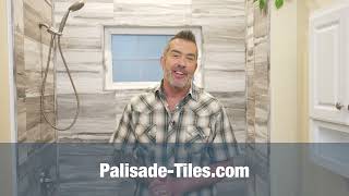 Palisade Tiles  How to Mitercut Trim Corner Joints [upl. by Eednahs585]