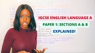 IGCSE English Language A Paper 1 Walkthrough  Sections A amp B Timings Explained  IGCSE Revision [upl. by Ahsikym]