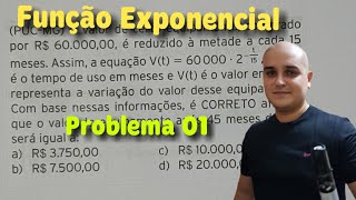 05 Função Exponencial Problema 01 [upl. by Hennessy]