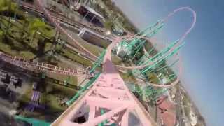 Xcelerator Roller Coaster at Knotts Berry Farm POV [upl. by Oniratac530]