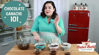 Chocolate Ganache 101  Truffle Recipe Whipped Ganache Frosting Chocolate Glaze [upl. by Belsky530]