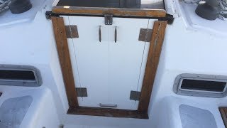 PVC Companionway Door Project  Ep 9  Sailing Moxie [upl. by Woodsum]