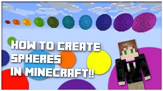 How to Build Spheres in Minecraft [upl. by Namrac]