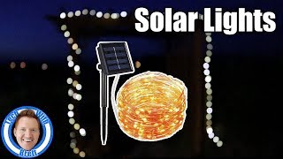 100 Solar Powered LED String Lights Review [upl. by Eirellav]